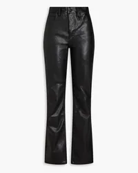 Alexander Wang Jeans mit schmalem Bein aus beschichtetem Denim Schwarz