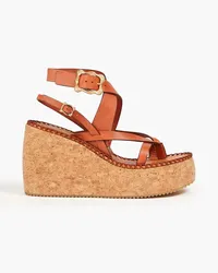 Zimmermann Wedges aus Leder Braun