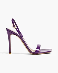 Gianvito Rossi Slingback-Sandalen aus Lackleder Lila