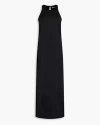 By Malene Birger Maxikleid aus Crêpe de Chine aus einer Wollmischung Schwarz