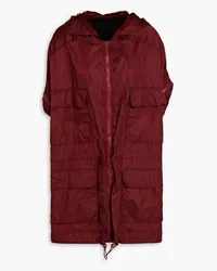 RED Valentino REDValentinoOversized-Kapuzenjacke aus Shell Burgunderrot