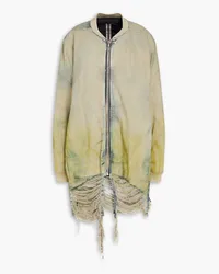 Rick Owens Jeansjacke inDistressed-Optik Grün