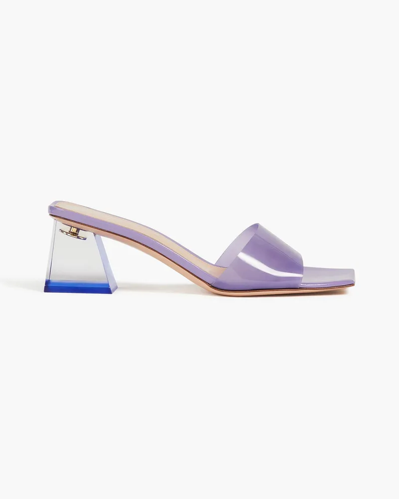 Gianvito Rossi Mules aus PVC Lila