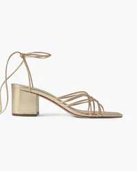 Porte & Paire Sandalen aus -Leder Metallic