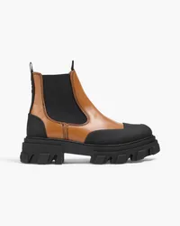 Ganni Chelsea-Boots aus Leder Braun