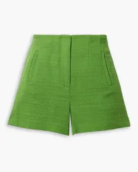 Veronica Beard Jazmin Shorts aus Baumwoll-Tweed Grün