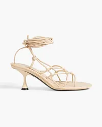 Acne Studios Sandalen aus Leder mit Knotendetail Neutral