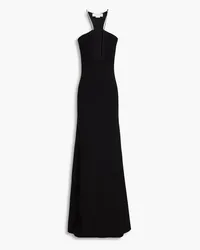 Victoria Beckham Robe aus Stretch-Strick mit Cut-outs Schwarz