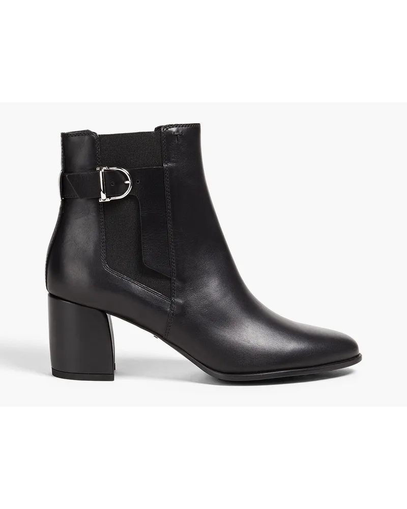 TOD'S Ankle Boots aus Leder Schwarz