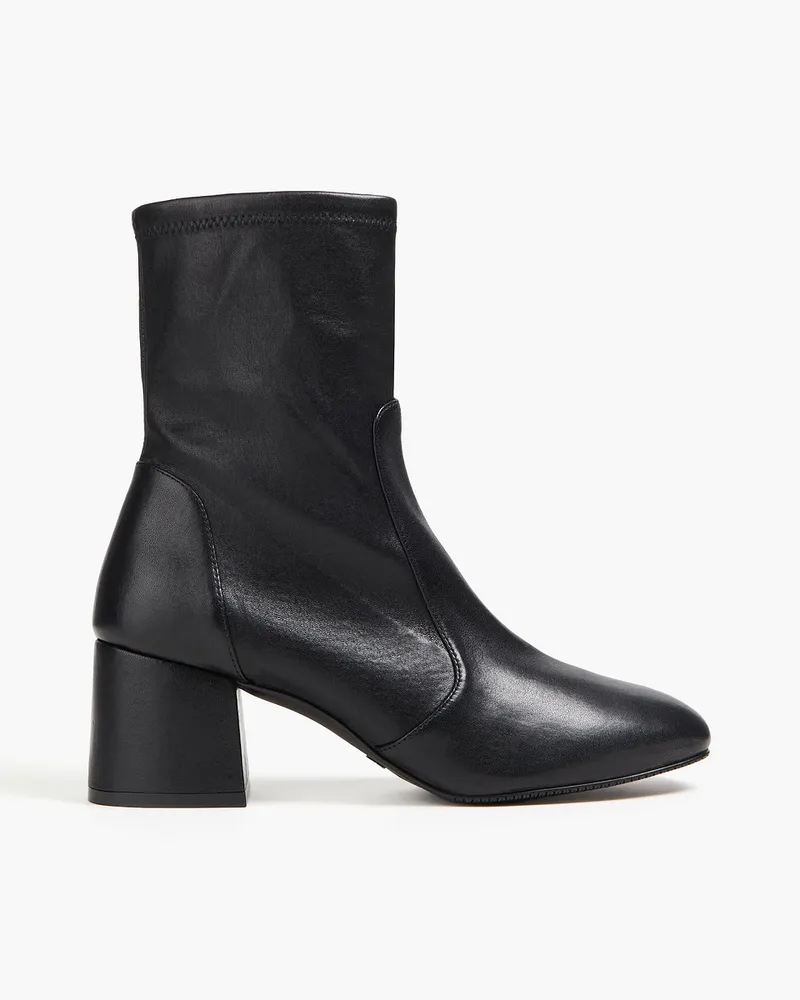 Stuart Weitzman Sock Boots aus Stretch-Leder Schwarz