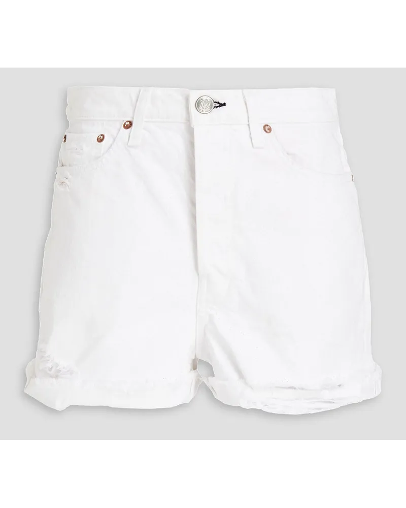 Rag & Bone Maya Jeansshorts inDistressed-Optik Weiß