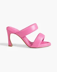 Alexandre Birman Lilla 85 wattierte Mules aus Leder Pink