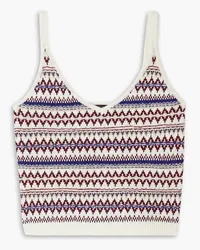 Rag & Bone Willow Tanktop aus Wolle mit Fair-Isle-Muster Lila