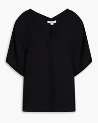 Vince T-Shirt aus Twill Schwarz