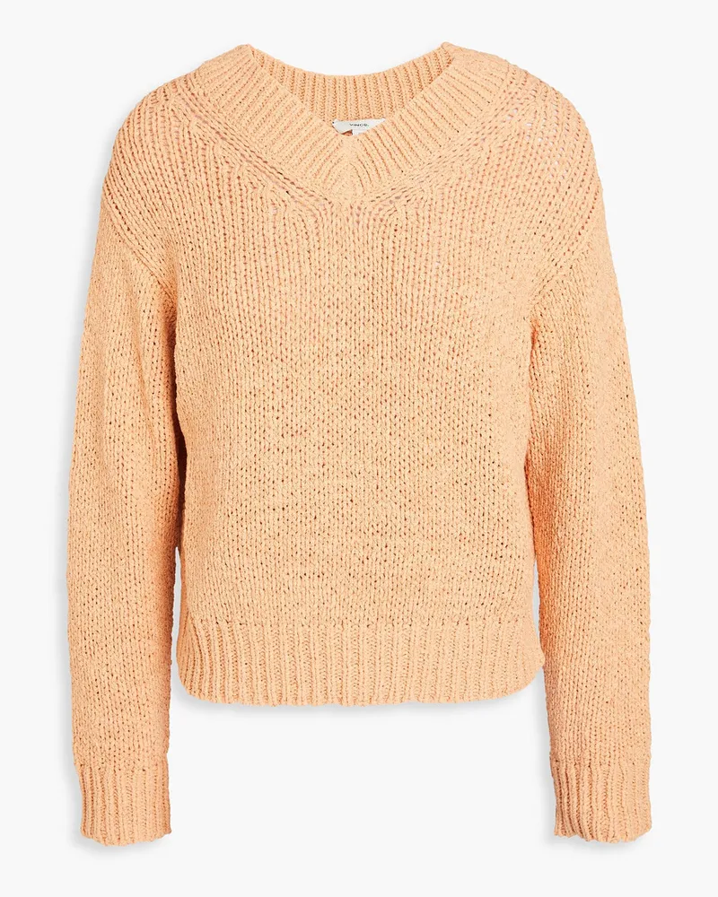 Vince Pullover aus einer Baumwollmischung Orange