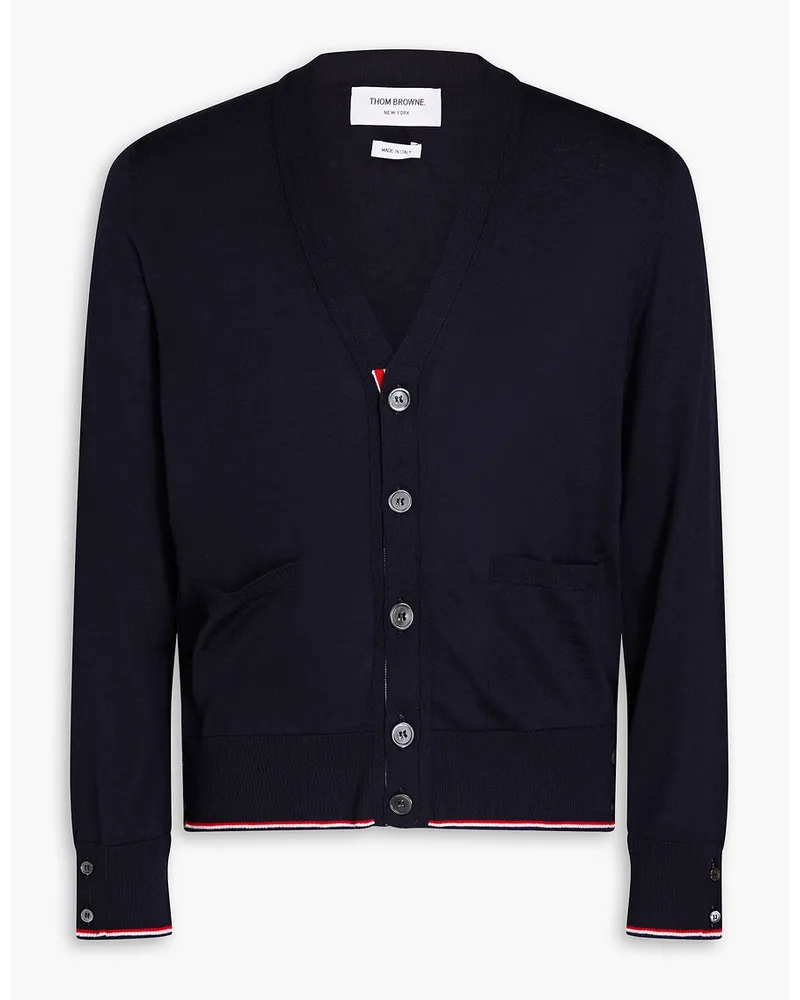 Thom Browne Cardigan aus Kaschmir Blau