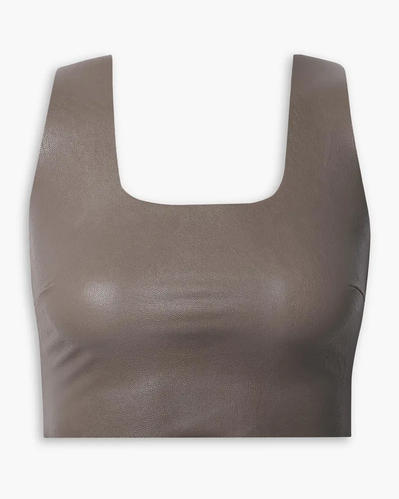 Commando Bustier Aus Stretch Kunstleder Neutral