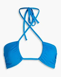 BONDI BORN Anna Neckholder-Bikini-Oberteil Blau