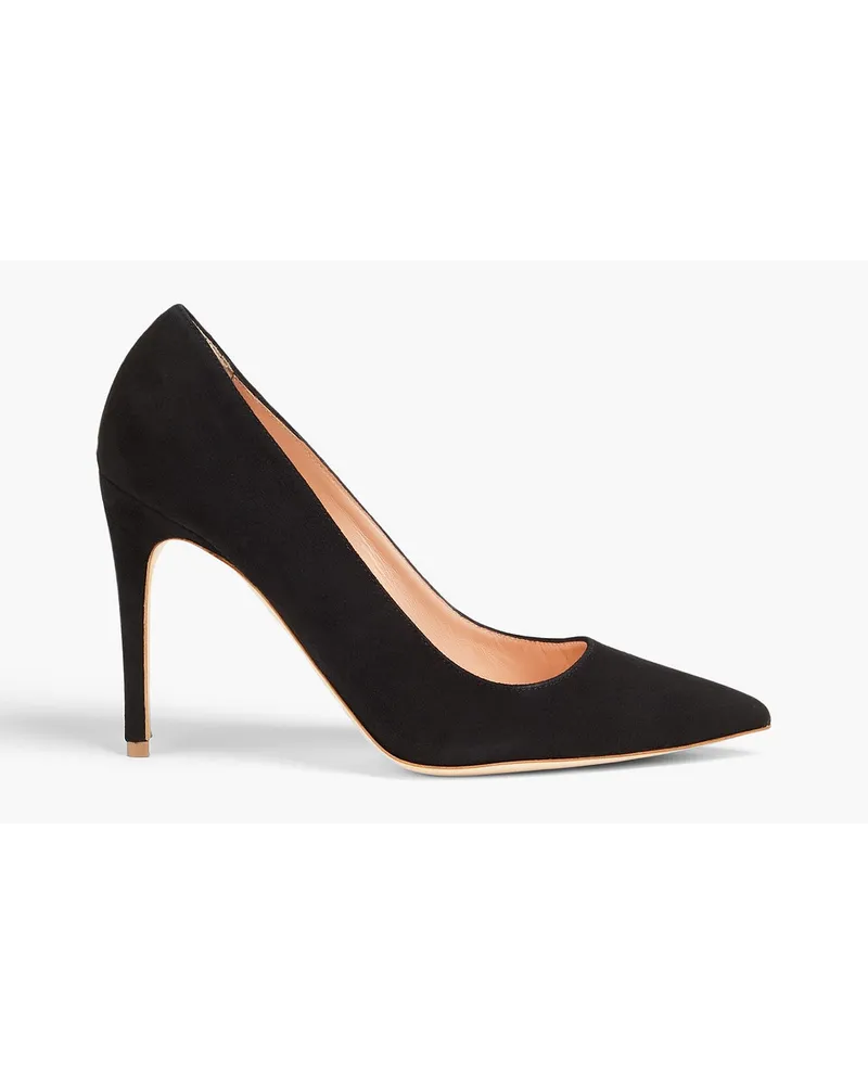 Rupert Sanderson Pumps aus Veloursleder Schwarz