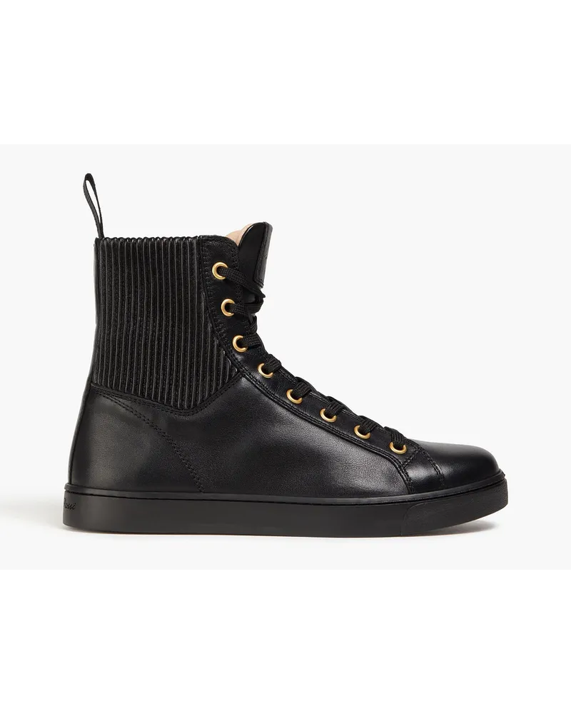 Gianvito Rossi High-Top-Sneakers aus Leder Schwarz