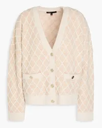 Maje Strickcardigan inMetallic-Optik Neutral