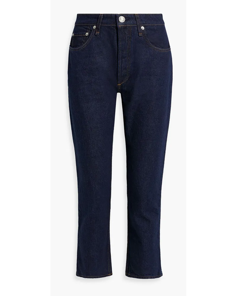 Rag & Bone Nina hoch sitzende Cropped Jeans mit schmalem Bein Blau