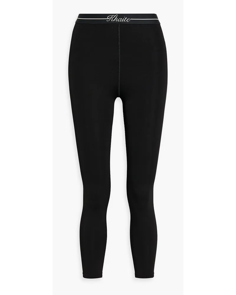 KHAITE Merry Leggings aus Stretch-Strick Schwarz