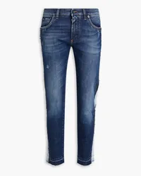 Dolce & Gabbana Jeans aus Denim mit Sitzfalten Blau