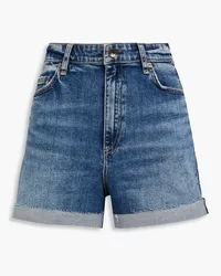 Rag & Bone Monterosso Jeansshorts inDistressed-Optik Blau