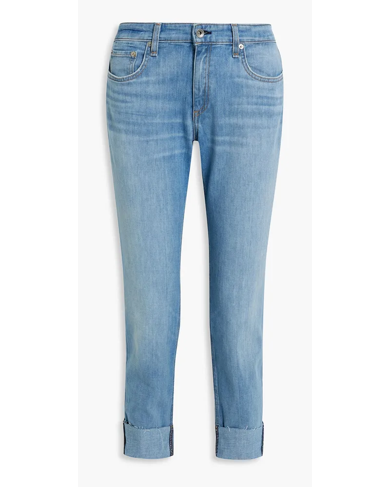 Rag & Bone Dre Boyfriend-Jeans Blau