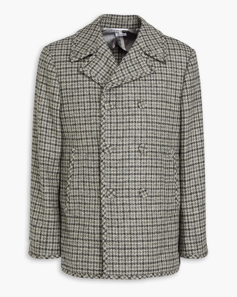 Thom Browne Cabanjacke Aus Woll Tweed Grau