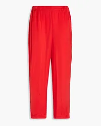 Gentryportofino Cropped Katenhose aus Cupro Rot