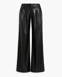 Alice + Olivia Alice OliviaAnders faux leather wide-leg pants Schwarz