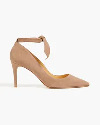 Alexandre Birman Clarita Pumps aus Veloursleder Neutral