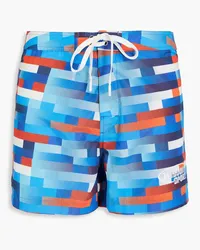 Missoni mittellange Badeshorts mit Print Blau