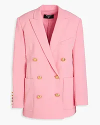 Balmain Doppelreihiger Blazer aus Crêpe Pink