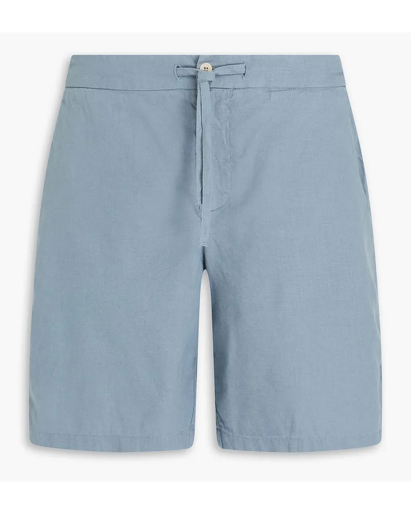 Frescobol Carioca Sergio Shorts aus einer Leinenmischung mit Tunnelzug Blau