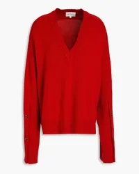 Loulou Studio Oversized-Pullover aus einer Woll-Kaschmirmischung Rot