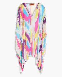 Missoni Mare Kaftan aus Satin mit Print Pink