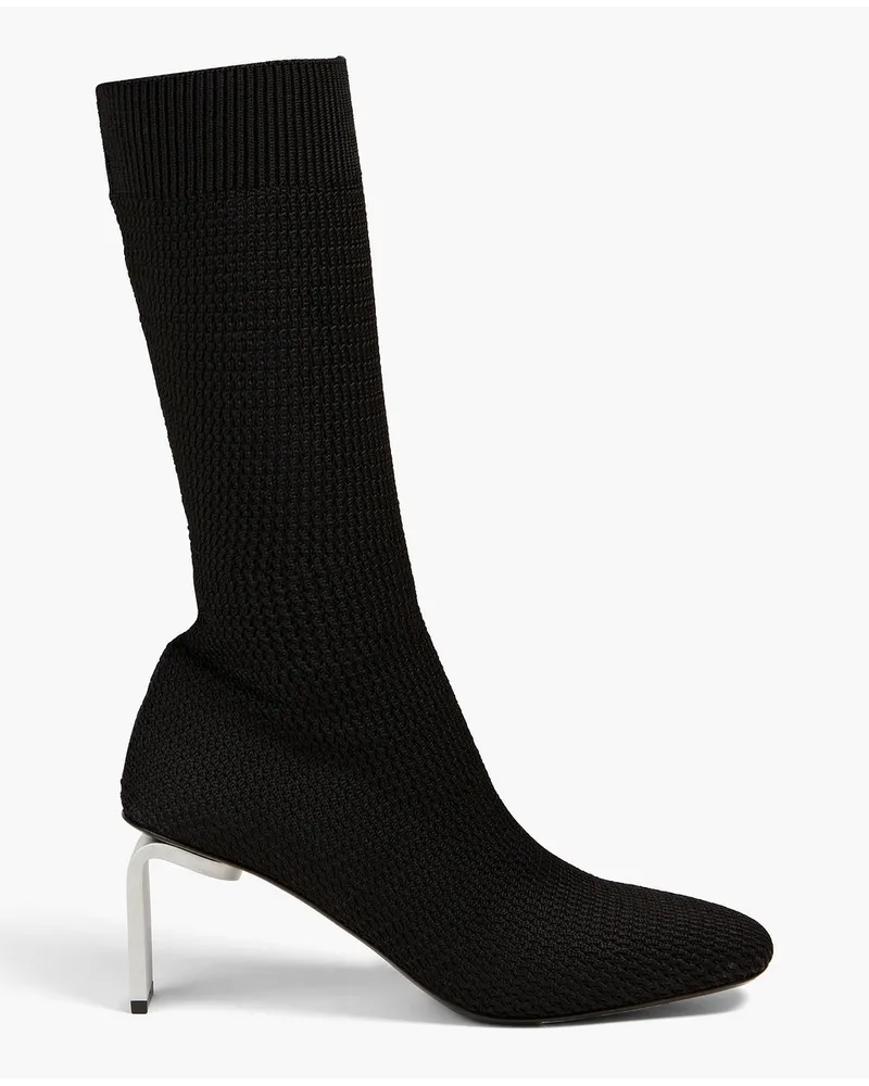 Jil Sander Sock Boots aus Stretch-Strick Schwarz