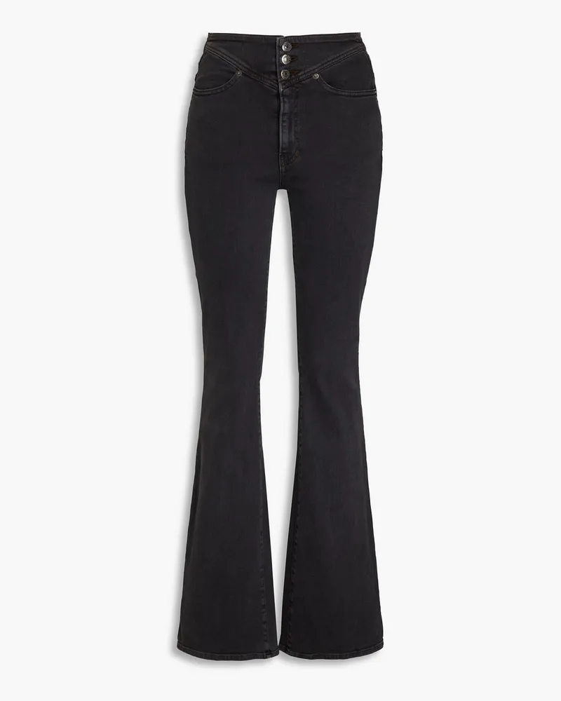 Veronica Beard High-rise flared jeans Grau