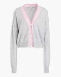 Autumn Cashmere Two-tone cashmere cardigan Grau