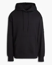 Y-3 Hoodie aus Baumwollfrottee mit Tunnelzug Schwarz