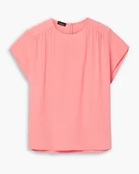 Akris Bluse aus Seiden-Crêpe Pink