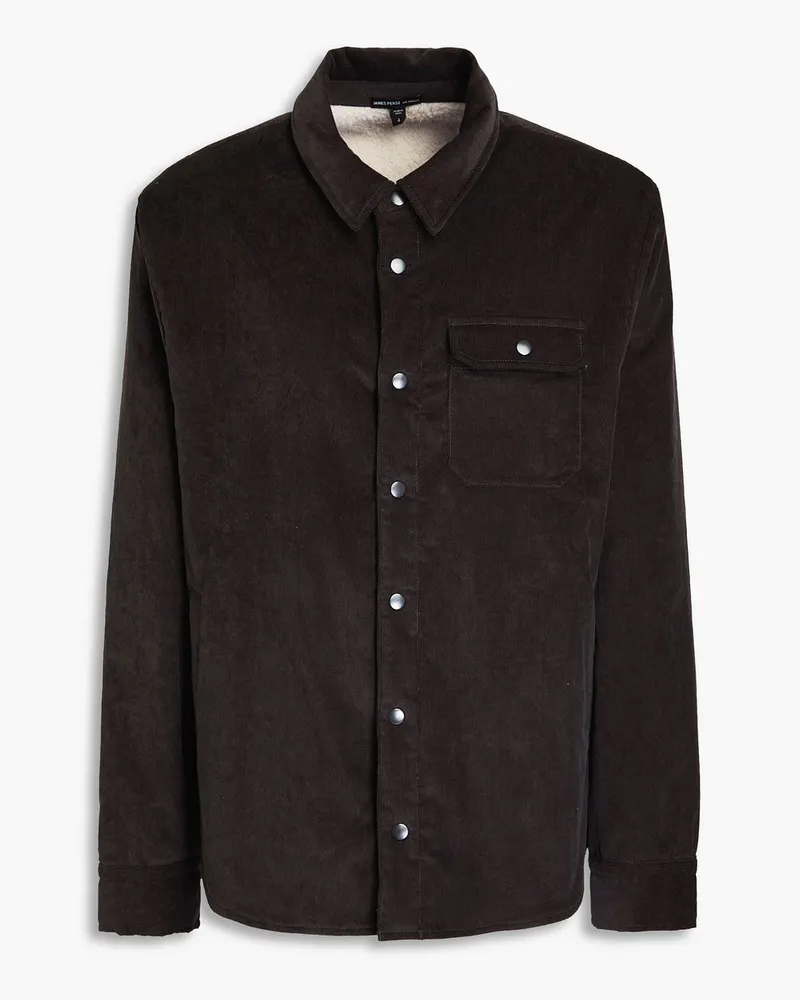 James Perse Jacke aus Cord aus einer Baumwollmischung Grau