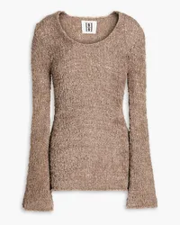 By Malene Birger Pelira Pullover aus Lochstrick aus einer Baumwollmischung Neutral