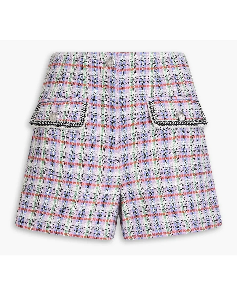 Veronica Beard Inara Shorts aus Tweed Lila