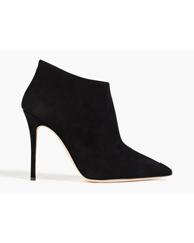 Giuseppe Zanotti Lucrezia 105 Ankle Boots aus Veloursleder Schwarz