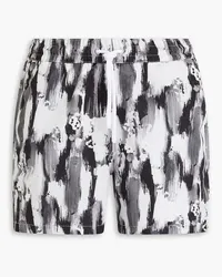 Frescobol Carioca Kurze Badeshorts mit Print Grau