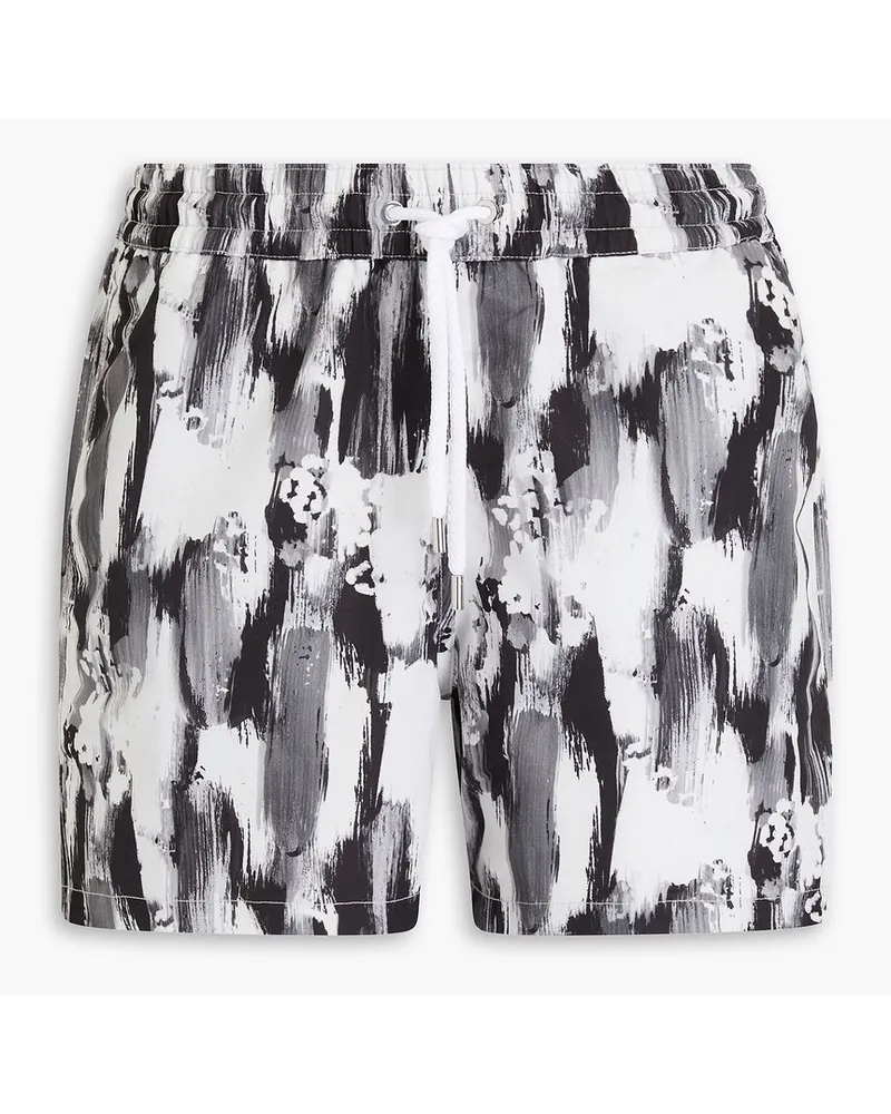 Frescobol Carioca Kurze Badeshorts mit Print Grau